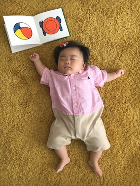 「生後3ヶ月」｜「アイテム（その他）」を使った、OSO_ITSU*さん（キッズ・60cm）の夏コーディネート