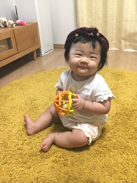 「生後6ヶ月」｜「アイテム（その他）」を使った、OSO_ITSU*さん（キッズ・60cm）の秋コーディネート