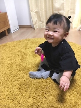 「生後6ヶ月」｜「アイテム（その他）」を使った、OSO_ITSU*さん（キッズ・60cm）の秋コーディネート