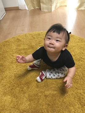 「生後6ヶ月」｜「アイテム（その他）」を使った、OSO_ITSU*さん（キッズ・60cm）の秋コーディネート