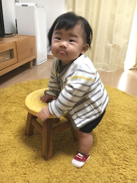「生後6ヶ月」｜「アイテム（その他）」を使った、OSO_ITSU*さん（キッズ・60cm）の秋コーディネート