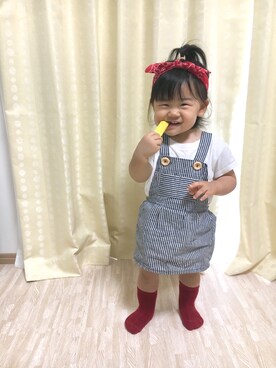 「1歳3ヶ月」｜「アイテム（その他）」を使った、OSO_ITSU*さん（キッズ・70cm）の夏コーディネート