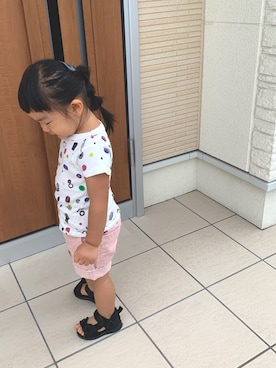 「2歳5ヶ月」｜「アイテム（その他）」を使った、OSO_ITSU*さん（キッズ・80cm）の夏コーディネート