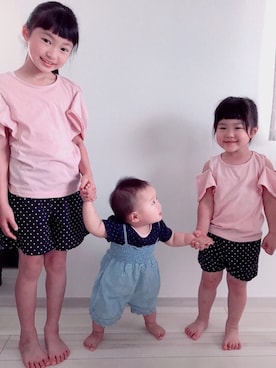 「おんなのこコーデ」｜「アイテム（ラッピングキット）」を使った、a＊さん（キッズ・100cm）の夏コーディネート