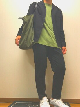 「Reebok（リーボック）のCLUB WORKOUT（スニーカー）」を使った、daiyaさん（メンズ・170cm）の春コーディネート