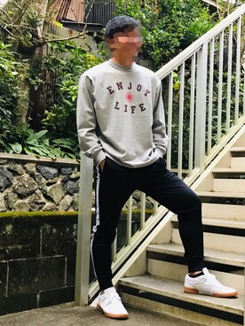 「Reebok（リーボック）のCLUB WORKOUT（スニーカー）」を使った、daiyaさん（メンズ・170cm）の秋コーディネート