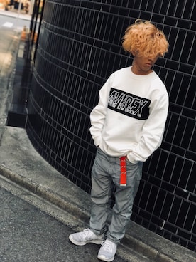 「SWEAT」｜Hinata  Itoさん（メンズ・155cm）の秋コーディネート