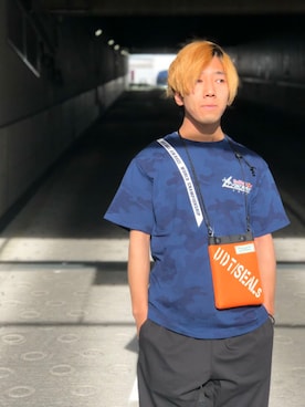 「Tshirts」｜Hinata  Itoさん（メンズ・155cm）の春コーディネート