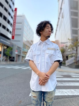 「shirts」｜Hinata  Itoさん（メンズ・155cm）の春コーディネート