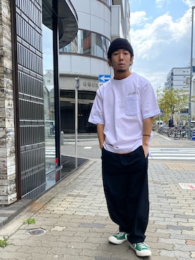 「ルーズフィット」｜Hinata  Itoさん（メンズ・155cm）の春コーディネート