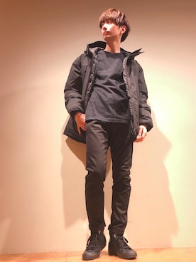 「アイテム（ダウンジャケット/コート）」を使った、だいちゃんさん（メンズ・173cm）の冬コーディネート