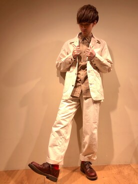 「Lee（リー）のアイテム（その他アウター）」を使った、だいちゃんさん（メンズ・173cm）の冬コーディネート