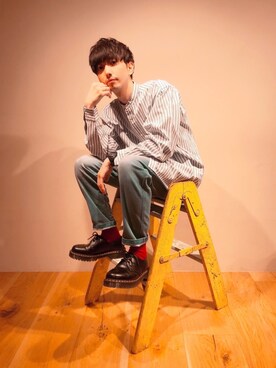 「CAMP7（キャンプセブン）のアイテム（パンツ）」を使った、だいちゃんさん（メンズ・173cm）の冬コーディネート