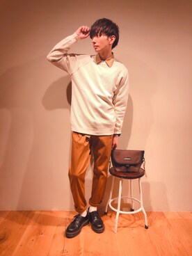 「CAMP7（キャンプセブン）のアイテム（パンツ）」を使った、だいちゃんさん（メンズ・173cm）の冬コーディネート