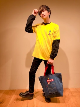 「マリオ」｜だいちゃんさん（メンズ・173cm）の春コーディネート