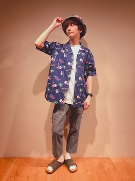 「Right-on（ライトオン）のアイテム（シューズ）」を使った、だいちゃんさん（メンズ・173cm）の春コーディネート