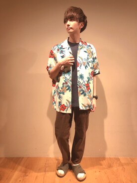 「Right-on（ライトオン）のアイテム（シューズ）」を使った、だいちゃんさん（メンズ・173cm）の春コーディネート