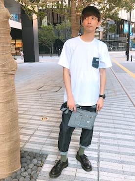 「UNIQLO（ユニクロ）の50色ソックス（消臭機能付き）（ソックス/靴下）」を使った、だいちゃんさん（メンズ・173cm）の夏コーディネート