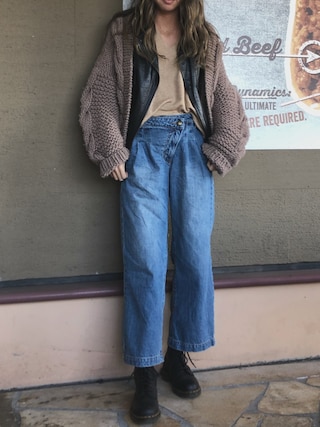 ALEXIA STAM（アリシアスタン）の「Front Wrap Wide Denim Pants