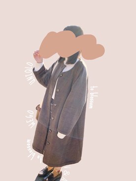 「マスタード」｜「アイテム（トレンチコート）」を使った、めろんぱんさん（レディース・157cm）の冬コーディネート