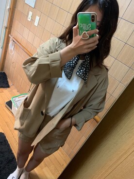 「Heather（ヘザー）のアイテム（アクセサリー、ブラック系）」を使った、はーさん（レディース・163cm）の秋コーディネート