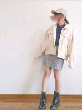 「apres jour（アプレジュール）のアイテム（デニムジャケット）」を使った、え り かさん（レディース・152cm）の春コーディネート