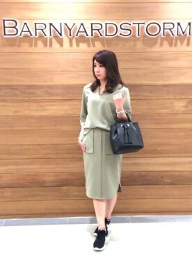 BARNYARDSTORM本部さん（レディース・156cm）の春コーディネート