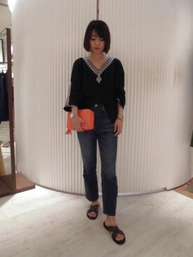 BARNYARDSTORM本部さん（レディース・157cm）の春コーディネート