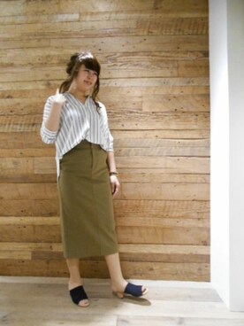 BARNYARDSTORM本部さん（レディース・161cm）の春コーディネート