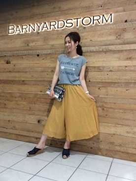 BARNYARDSTORM本部さん（レディース・161cm）の春コーディネート