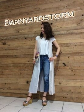 BARNYARDSTORM本部さん（レディース・161cm）の春コーディネート