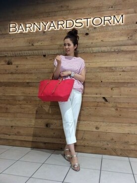 BARNYARDSTORM本部さん（レディース・161cm）の春コーディネート