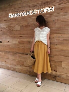 BARNYARDSTORM本部さん（レディース・167cm）の春コーディネート