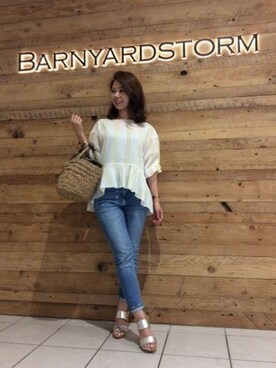 BARNYARDSTORM本部さん（レディース・158cm）の夏コーディネート