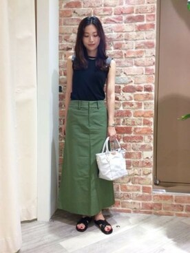 BARNYARDSTORM本部さん（レディース・168cm）の夏コーディネート