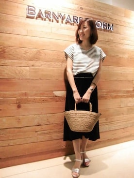 BARNYARDSTORM本部さん（レディース・169cm）の夏コーディネート