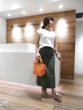 BARNYARDSTORM本部さん(レディース・161cm)の夏コーディネート