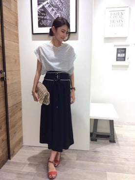 BARNYARDSTORM本部さん（レディース・166cm）の夏コーディネート