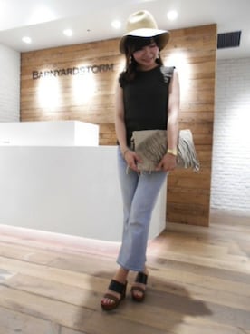 BARNYARDSTORM本部さん（レディース・163cm）の夏コーディネート