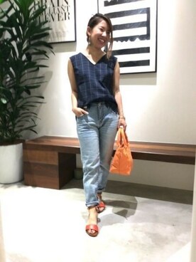 BARNYARDSTORM本部さん（レディース・151cm）の夏コーディネート