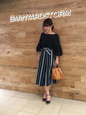 BARNYARDSTORM本部さん（レディース・167cm）の夏コーディネート