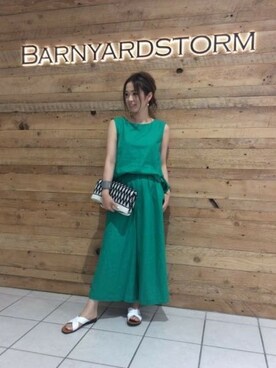 BARNYARDSTORM本部さん(レディース・161cm)の夏コーディネート