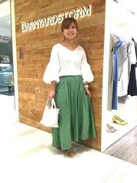 BARNYARDSTORM本部さん（レディース・155cm）の夏コーディネート