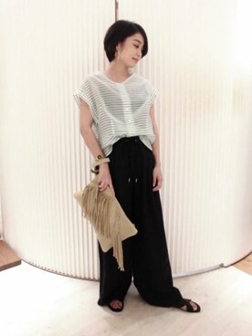 BARNYARDSTORM本部さん（レディース・157cm）の夏コーディネート