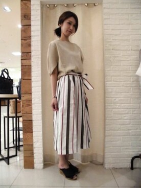 BARNYARDSTORM本部さん（レディース・163cm）の夏コーディネート