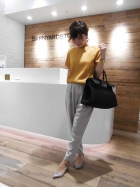 BARNYARDSTORM本部さん（レディース・163cm）の夏コーディネート