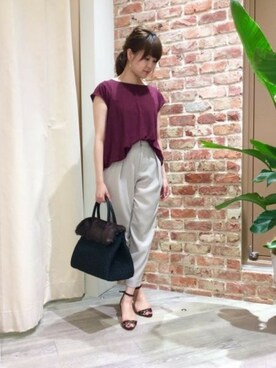 BARNYARDSTORM本部さん（レディース・153cm）の夏コーディネート