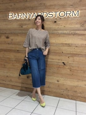 BARNYARDSTORM本部さん（レディース・173cm）の夏コーディネート