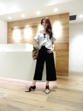 BARNYARDSTORM本部さん（レディース・169cm）の夏コーディネート