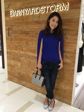 BARNYARDSTORM本部さん（レディース・160cm）の夏コーディネート